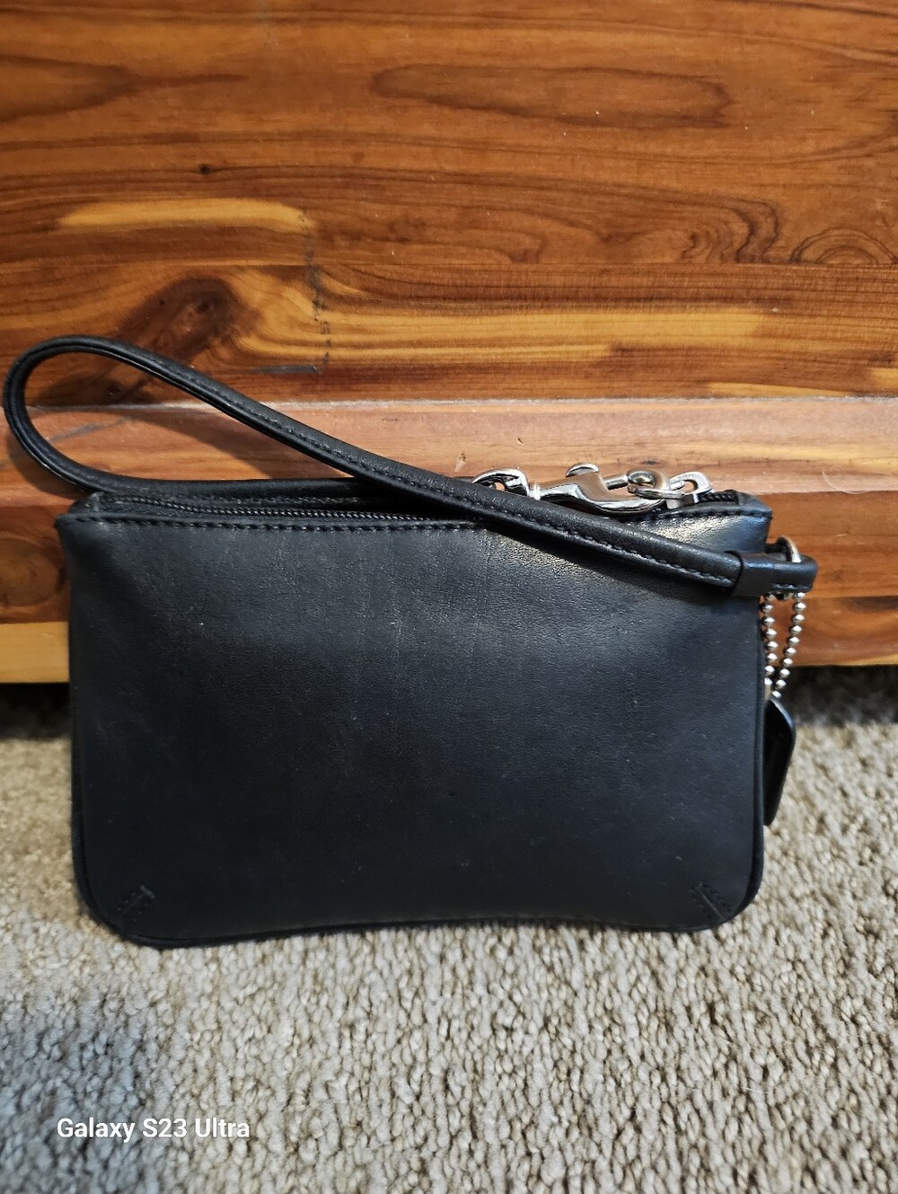 Coach Black Leather Wristlet - Picture 4 of 8